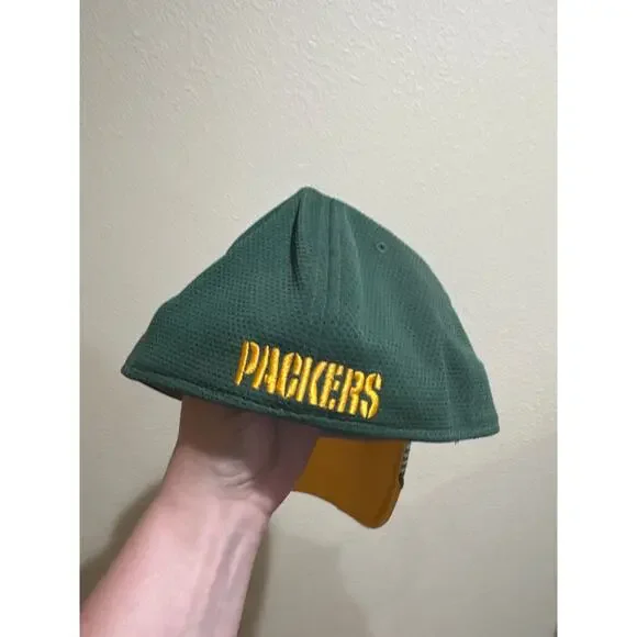 Mens Green Bay Packers NFL NEW ERA 39Thirty Fitted Hat Cap Medium-large - Picture 3 of 7